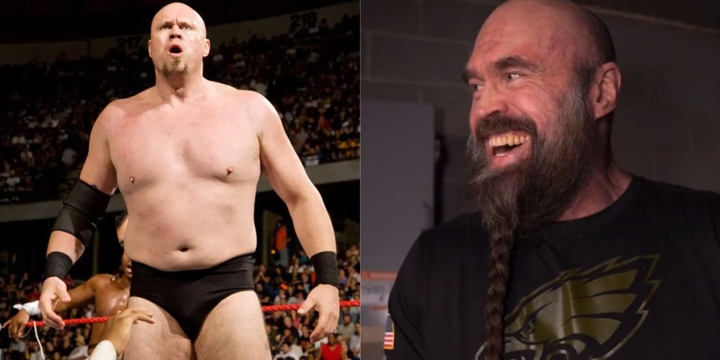 snitsky in the ring on raw, and backstage in wwe years later