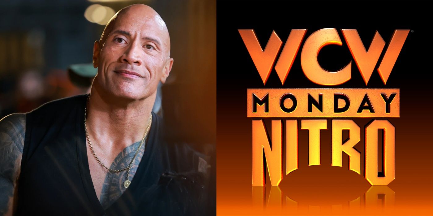 the rock and the wcw monday nitro logo