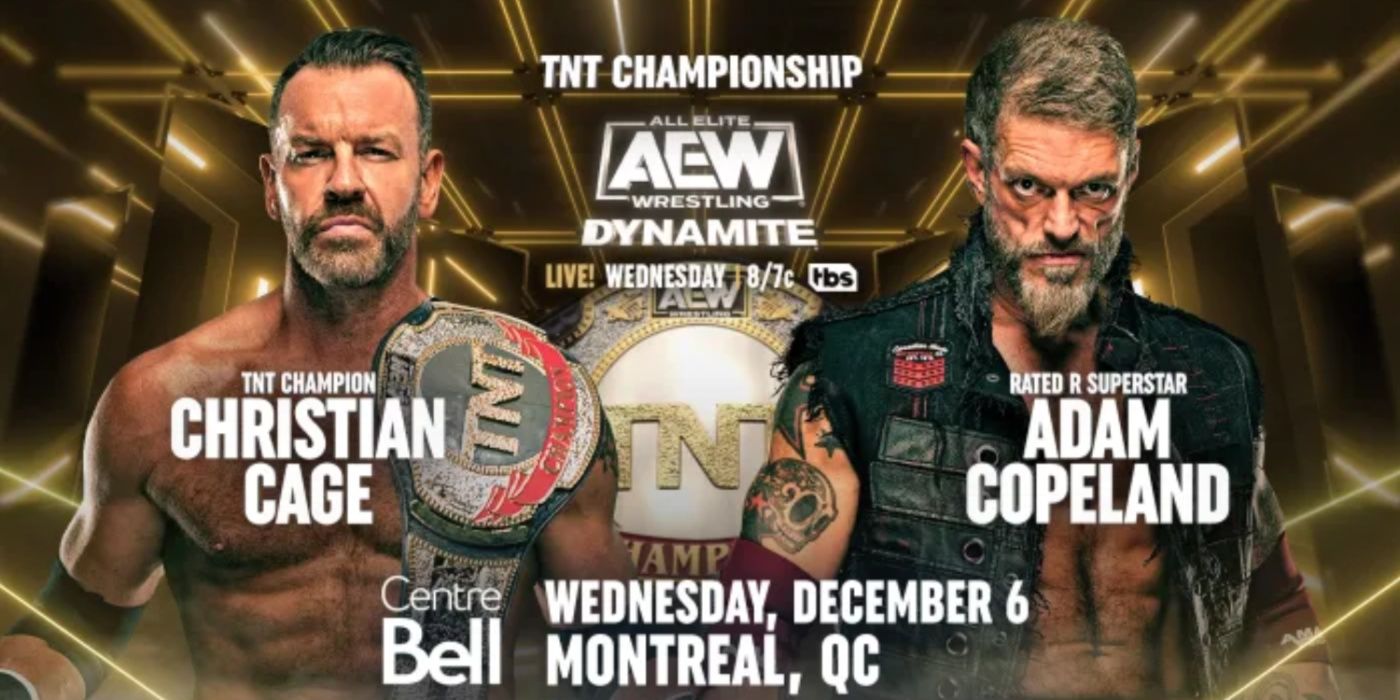 christian cage vs adam copeland for the tnt title on dynamite