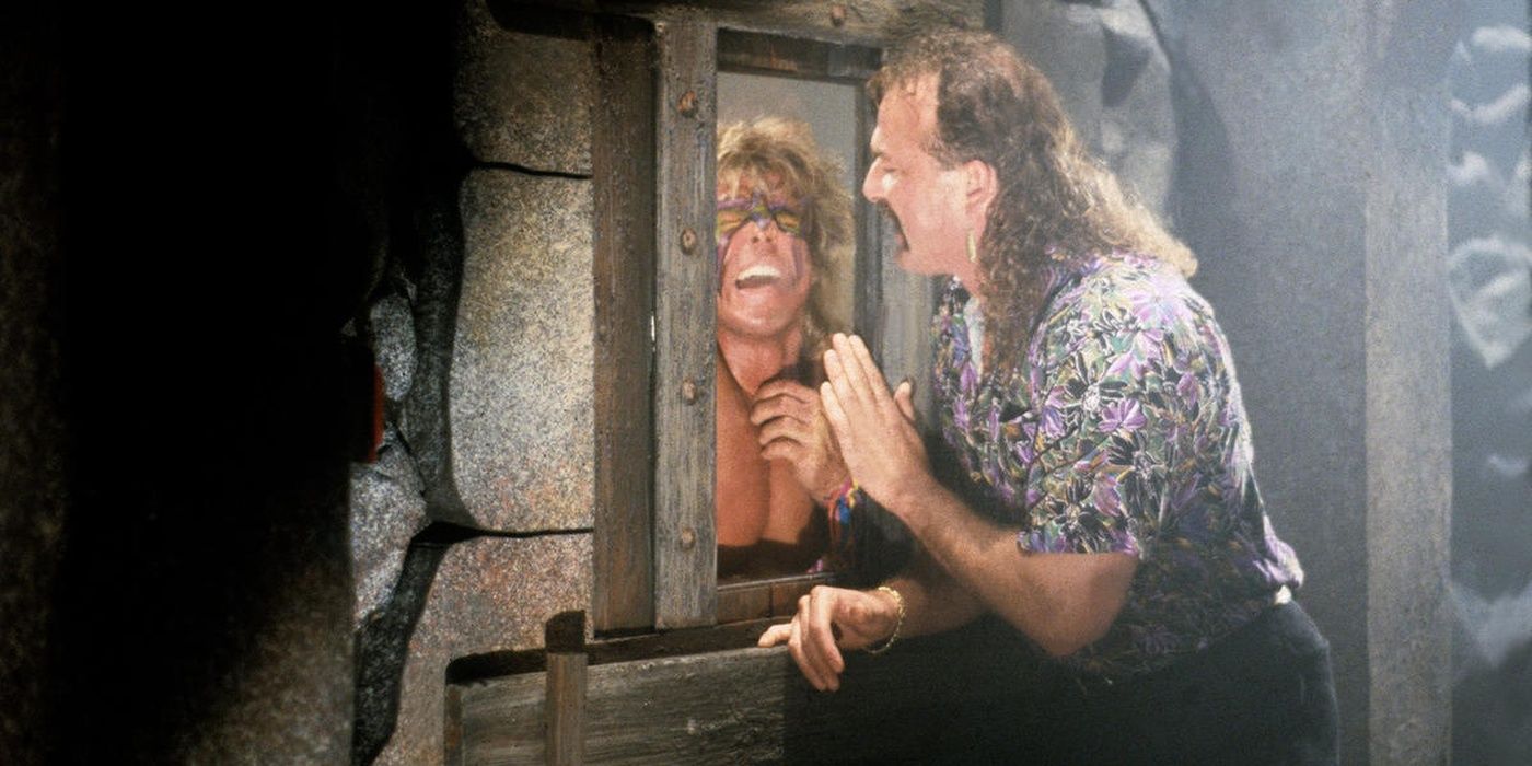 The ultimate warrior and Jake the Roberts Snake  