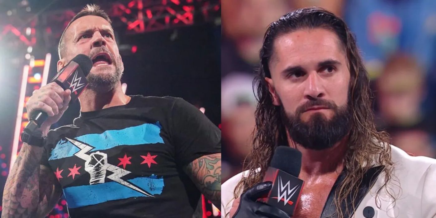 CM Punk Seth Rollins WWE Raw