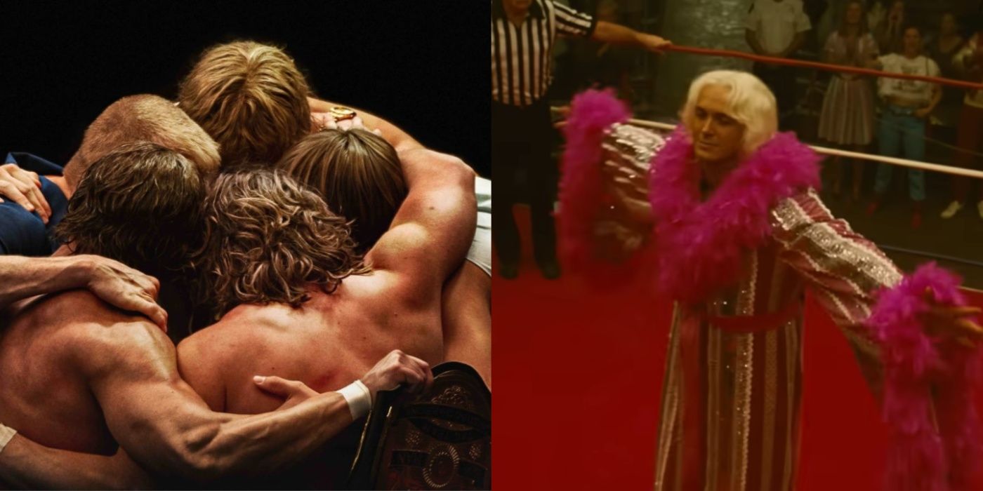 von erichs hugging and ric flair in the iron claw