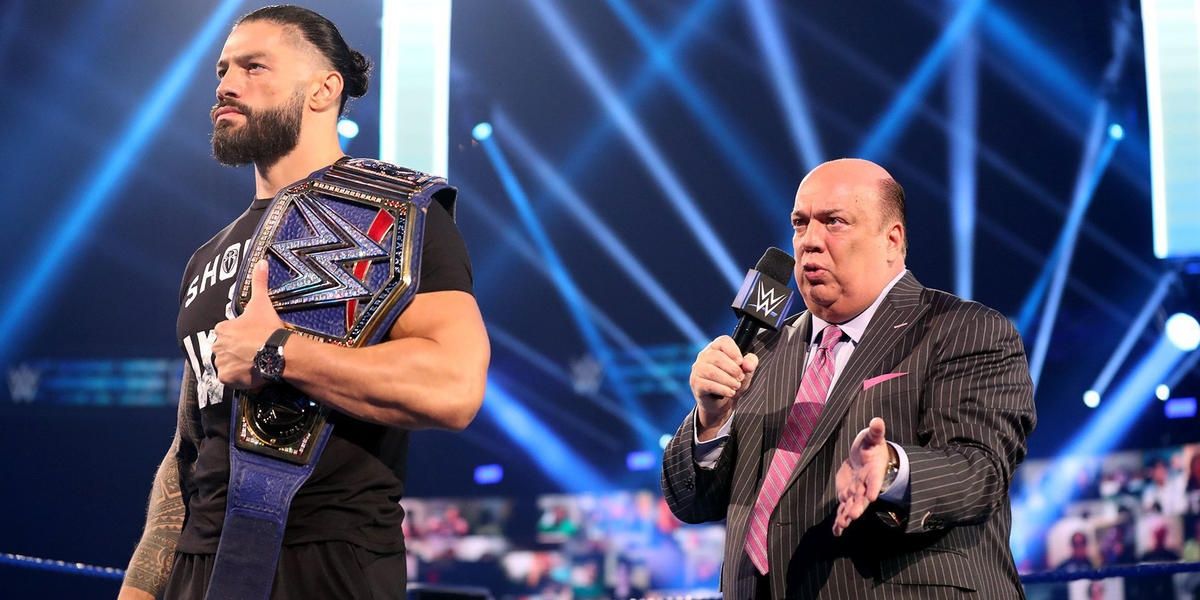 Roman Reigns Universal Champion & Paul Heyman SmackDown September 4, 2020 Cropped