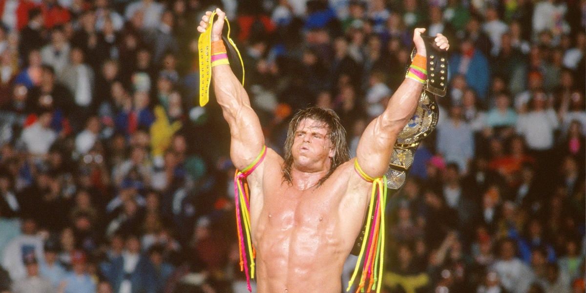 The Ultimate Warrior WWE Champion & Intercontinental Champion WrestleMania 6 Cropped