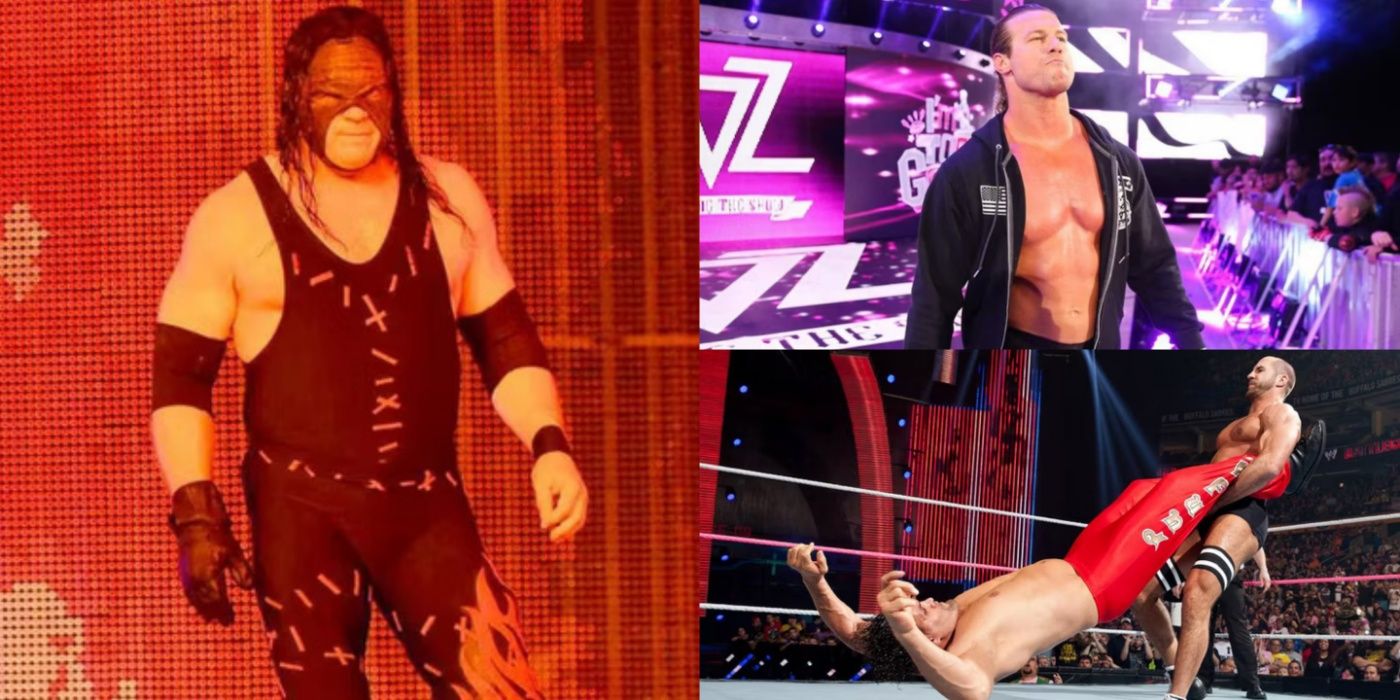 Kane, Dolph Ziggler, and Cesaro in WWE