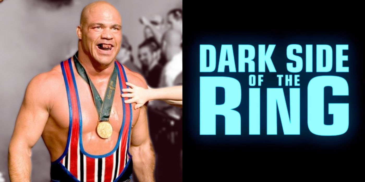 kurt angle and the dark side of the ring logo