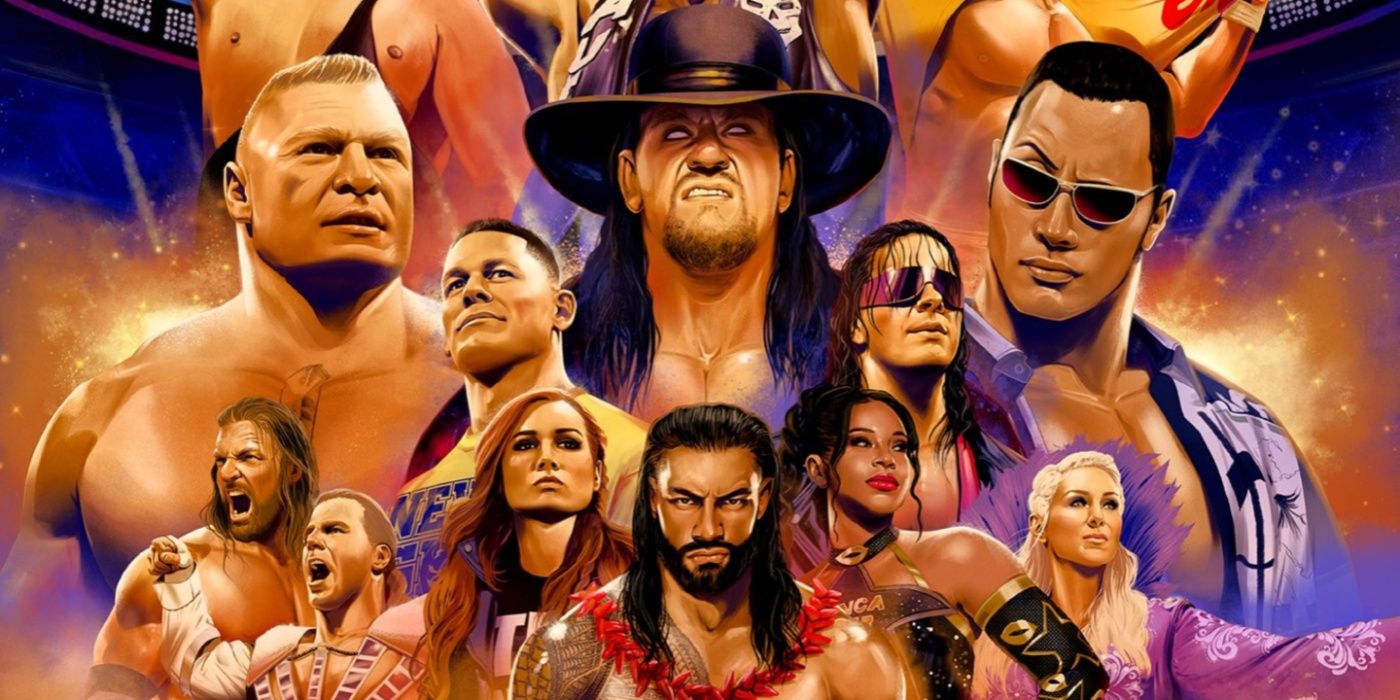 wwe 2k24 40 years of wrestlemania edition cover art
