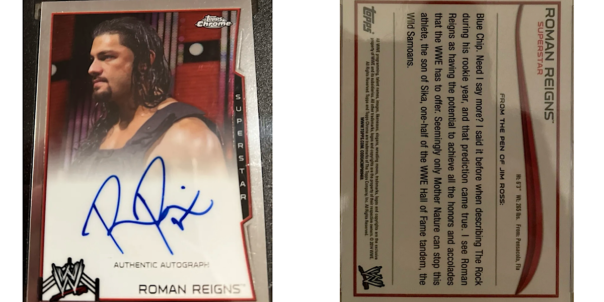 2019 WWE Raw Wrestling Cards (Topps) Roman Reigns (No.60) | Pro