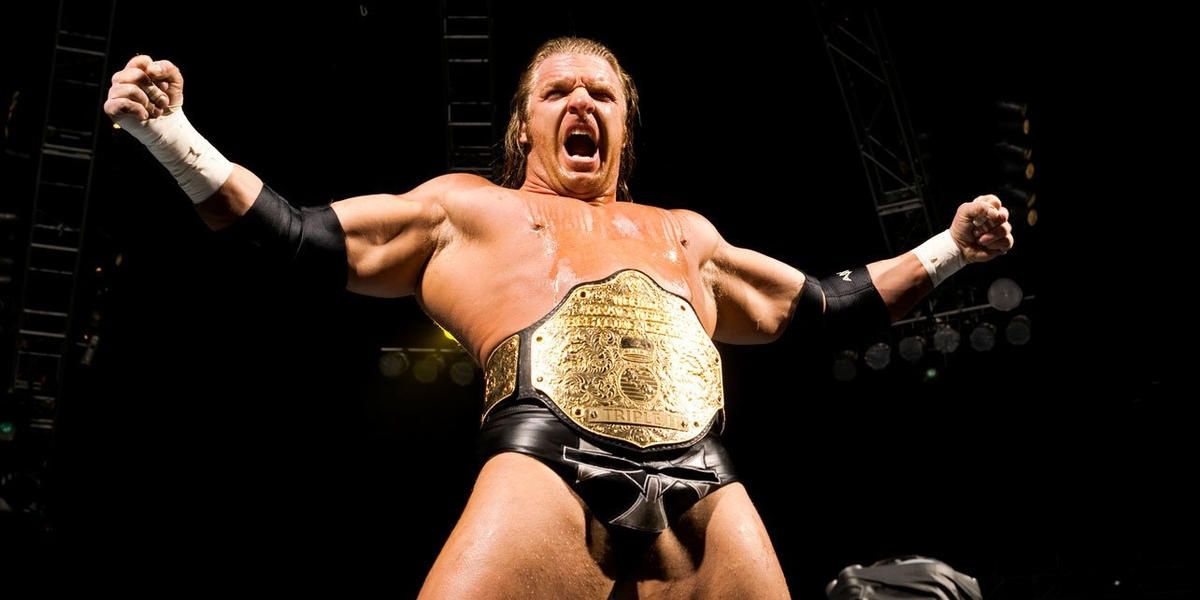 Triple H World Heavyweight Champion Royal Rumble 2004 Cropped