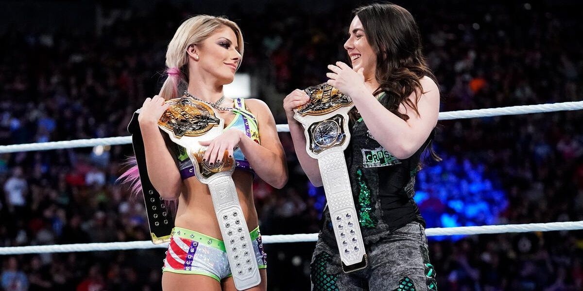 Alexa Bliss & Nikki Cross WWE Women's Tag Team Champions SummerSlam 2019 Cropped