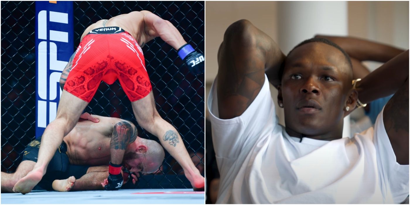 Israel Adesanya Reveals Live Reaction To Alex Volkanovski's Getting Knocked Out