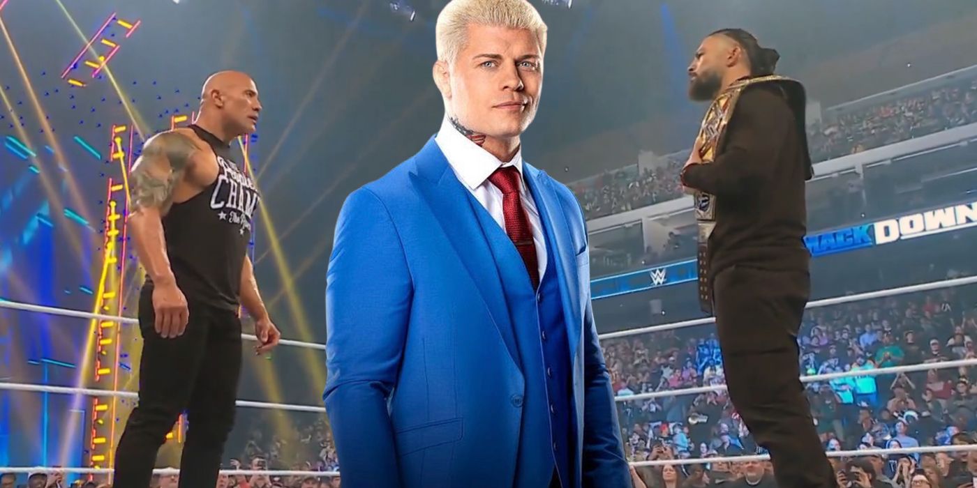 Cody Rhodes Roman Reigns The Rock WrestleMania 40