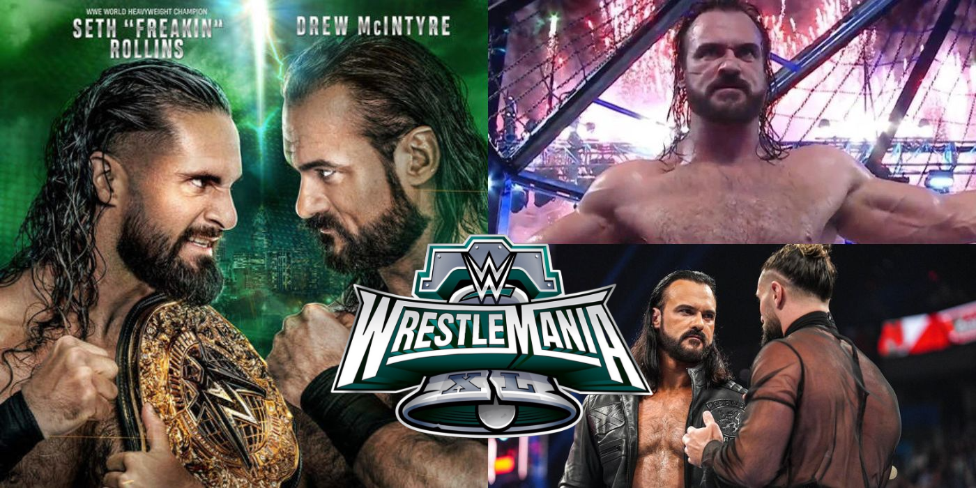 Drew McIntyre Seth Rollins WWE WrestleMania 40