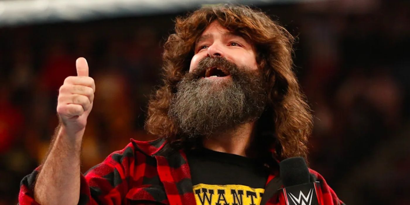 mick foley giving a thumbs up