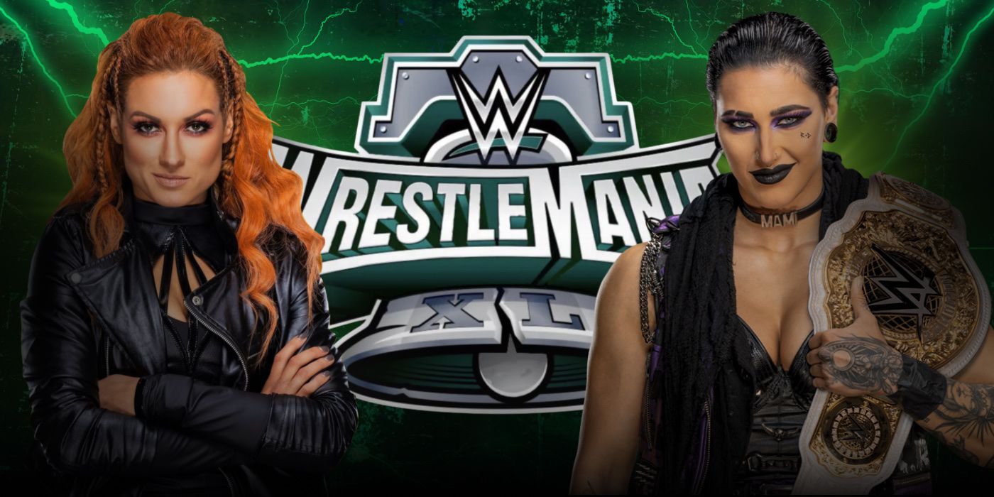 Becky Lynch vs Rhea Ripley at WrestleMania 40