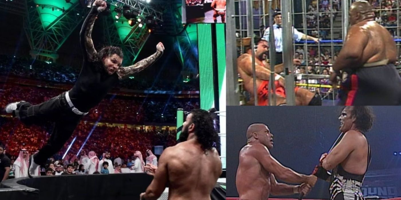 Jeff Hardy Jinder Mahal Kurt Angle Sting WCW Chamber Of Horrors Botches