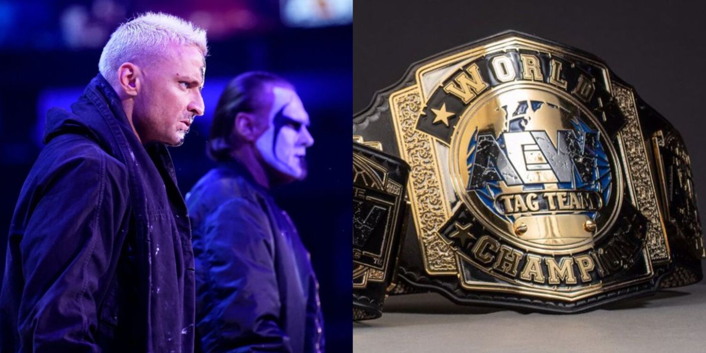 darby allin and sting, aew tag title
