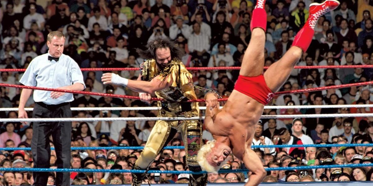 Ric Flair v Randy Savage WrestleMania 8 Cropped