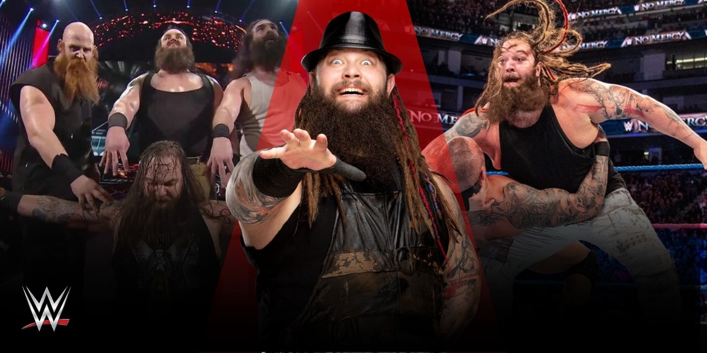 Bray Wyatt in WWE and with the Wyatt family