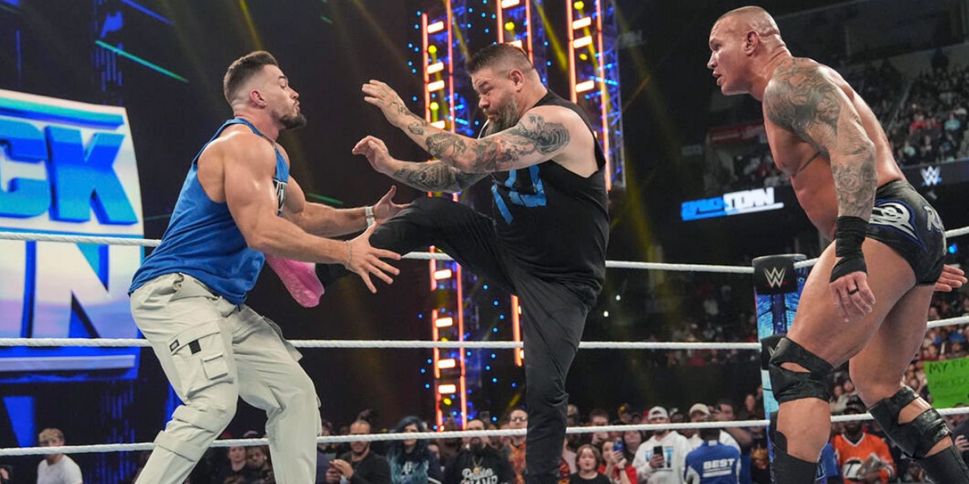 Austin Theory Comes Up With Creative Out After RKO Botch On SmackDown