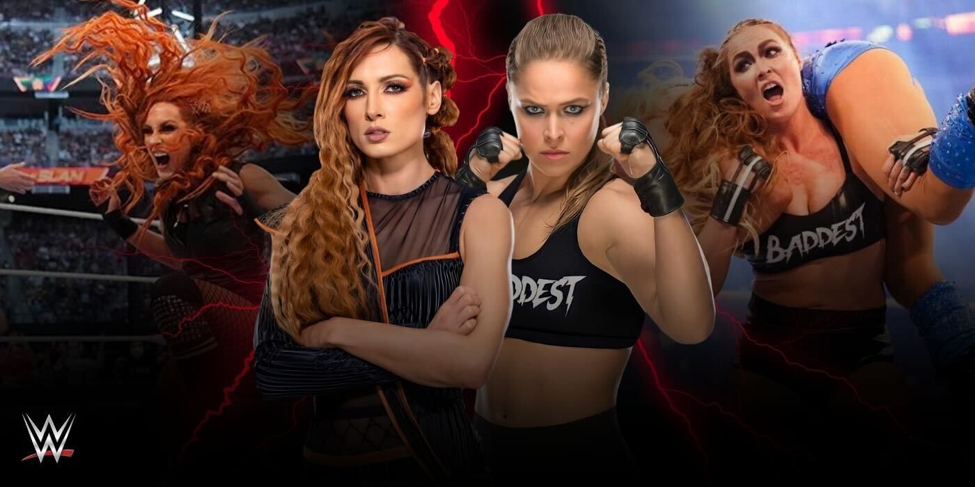 Becky Lynch and Ronda Rousey in WWE