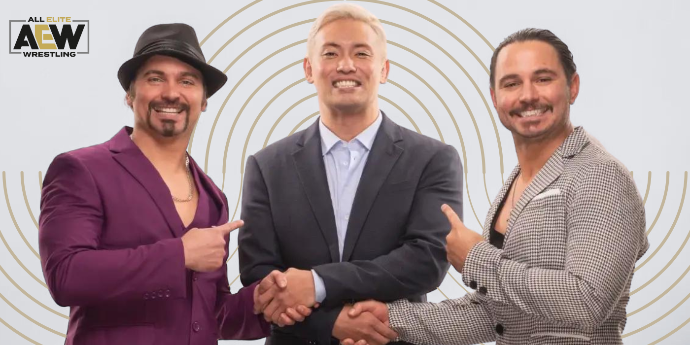 Kazuchika and The Young Bucks as The Elite in AEW