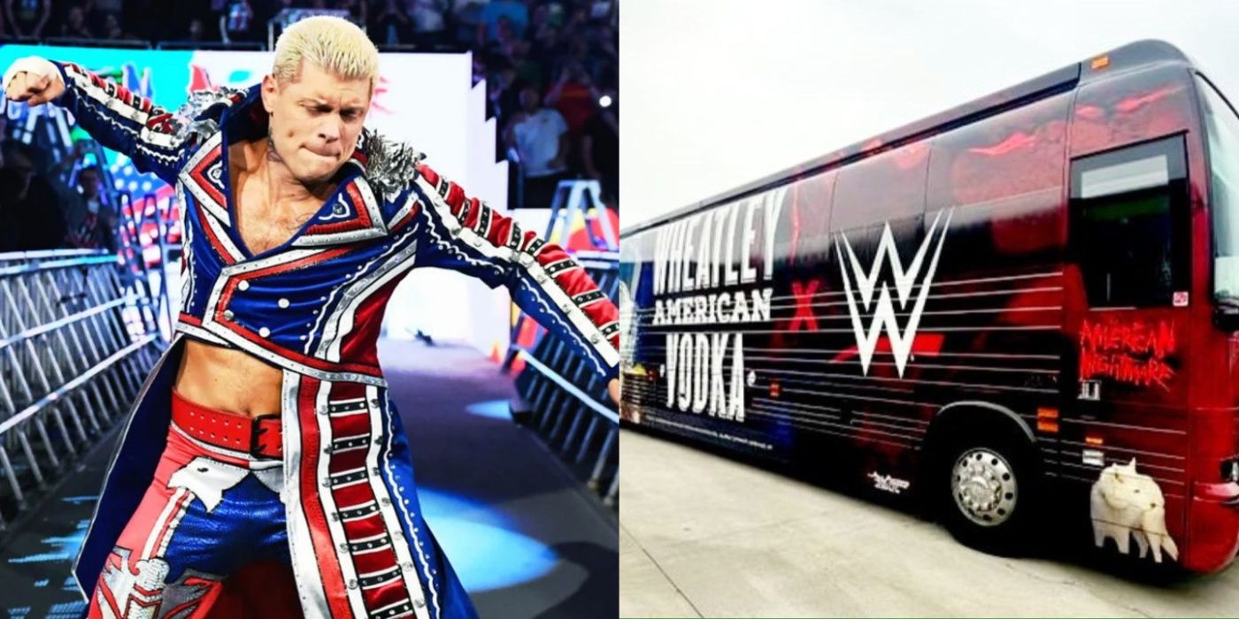Cody Rhodes and his tour bus