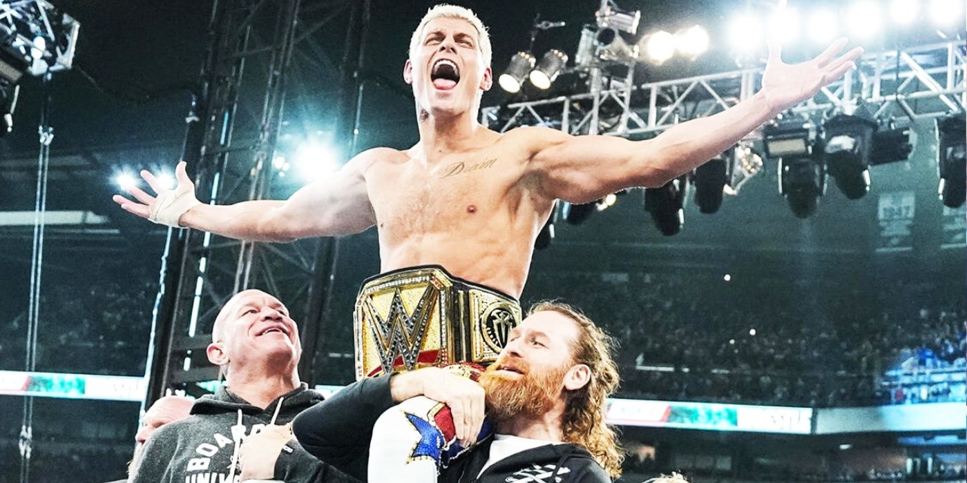 Cody Rhodes wins at WrestleMania 40 Cropped