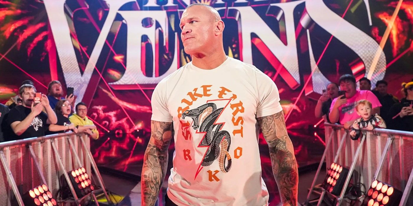 Randy Orton making his WWE entrance