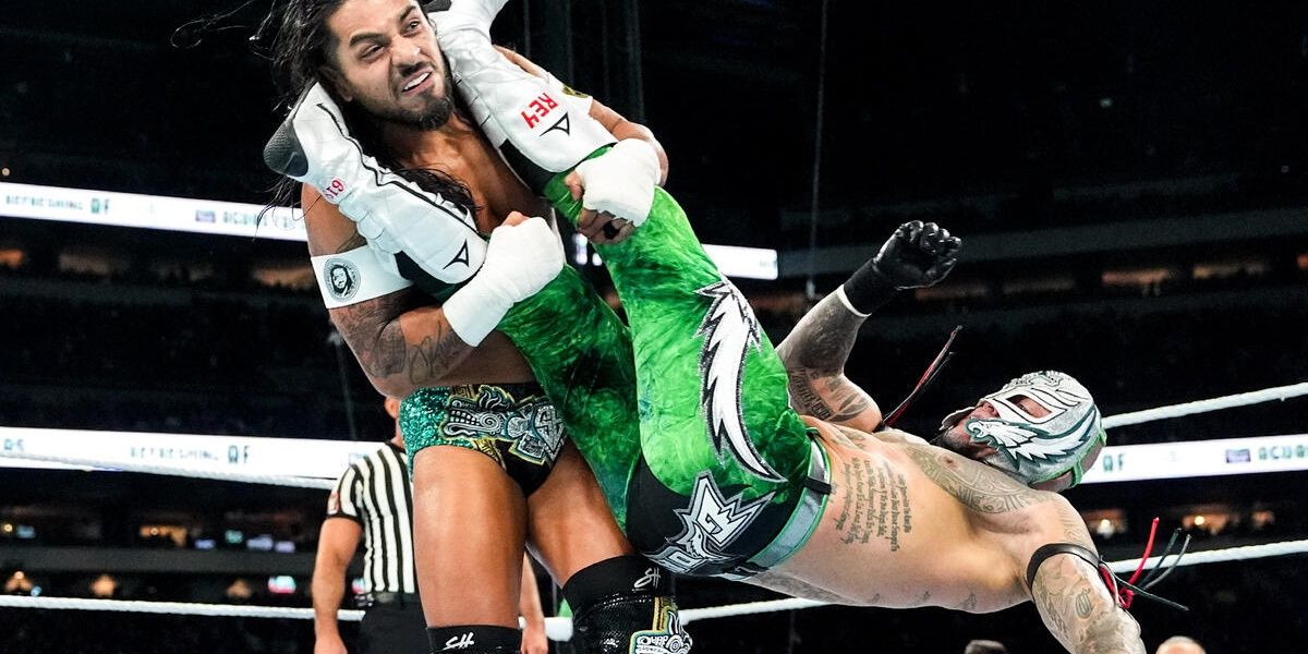 Rey Mysterio Wrestling Santos Escobar Cropped