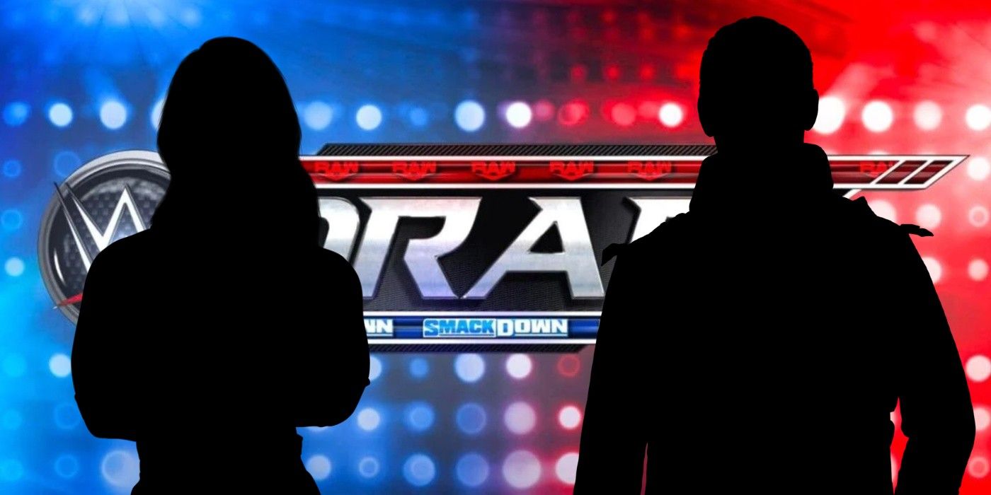 silhouettes on the wwe draft logo