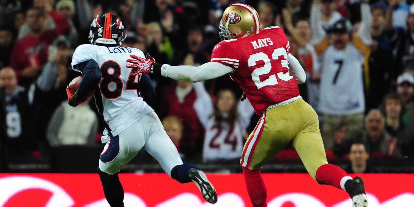 Taylor Mays with the 49ers