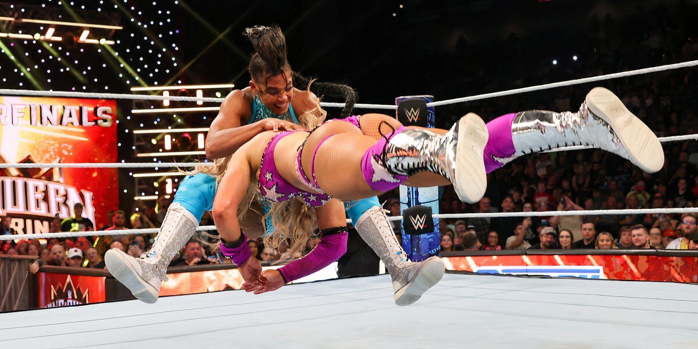 Bianca Belair vs Tiffany Stratton (WWE Queen Of The Ring 2024)