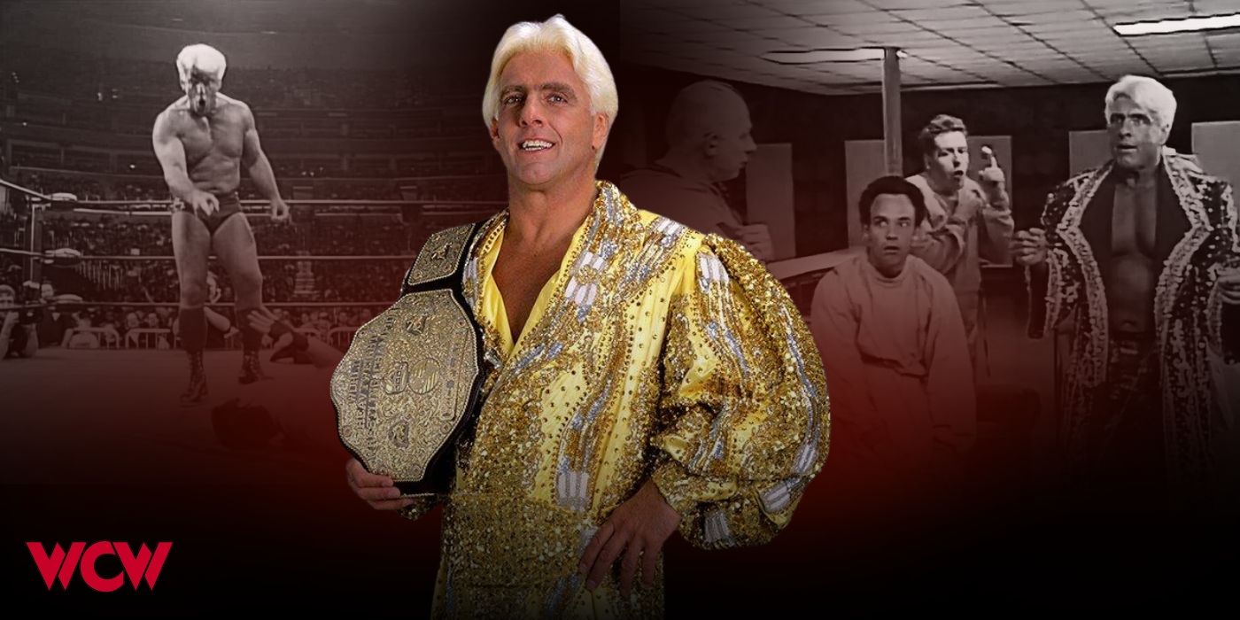 Ric Flair as WCW Champion and President