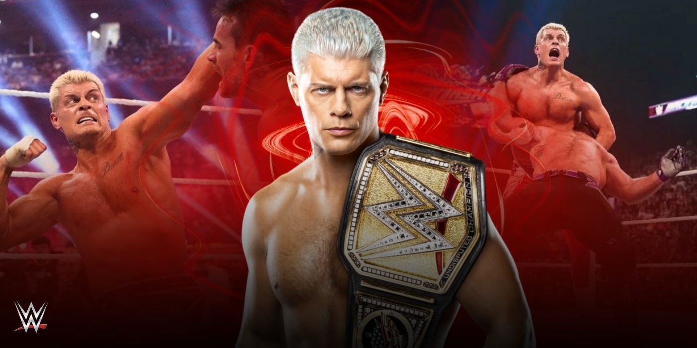 Cody Rhodes as WWE Champion and in matches with CM Punk and Roman Reigns