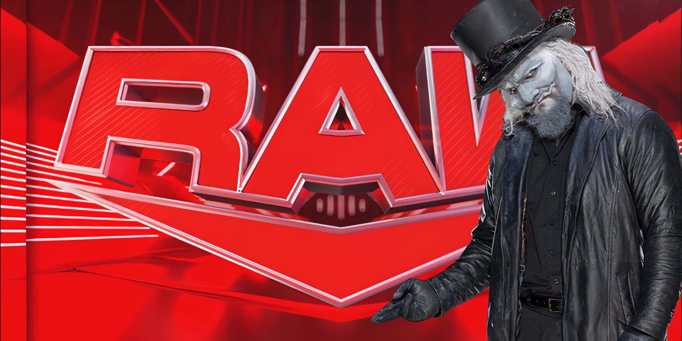 Uncle Howdy with WWE Raw logo