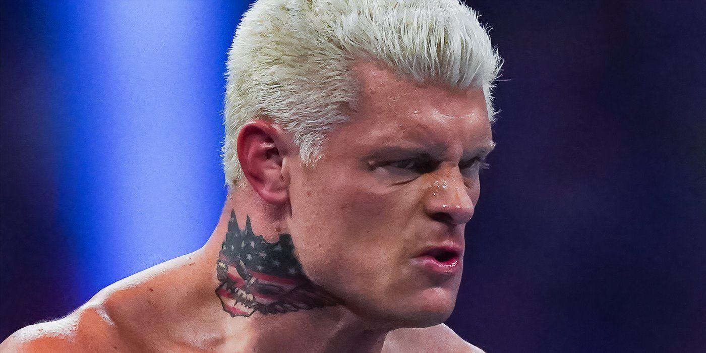 An angry looking Cody Rhodes