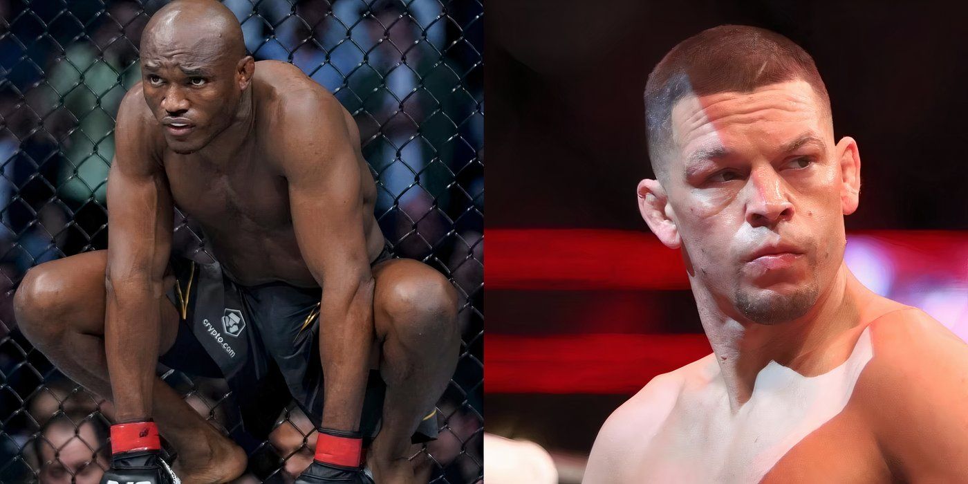 Kamaru Usman and Nate Diaz