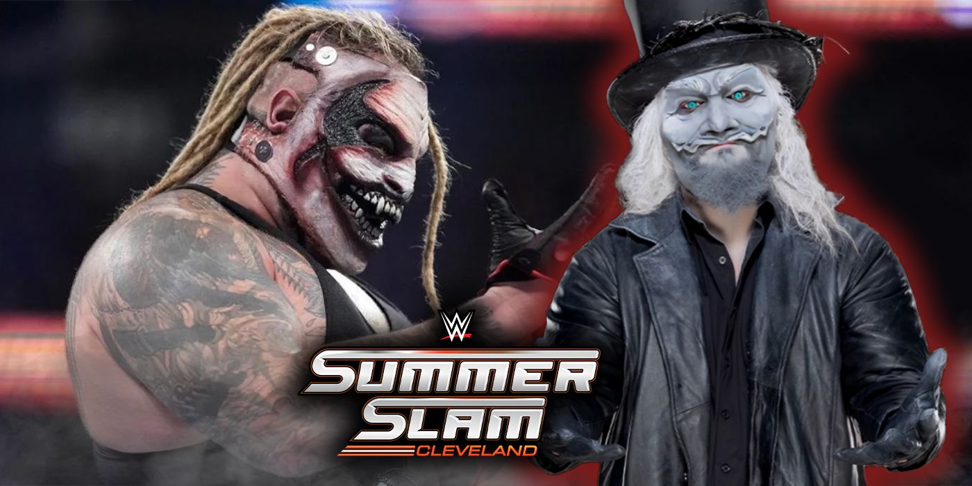 The SummerSlam Cleveland logo in between the Fiend and Uncle Howdy