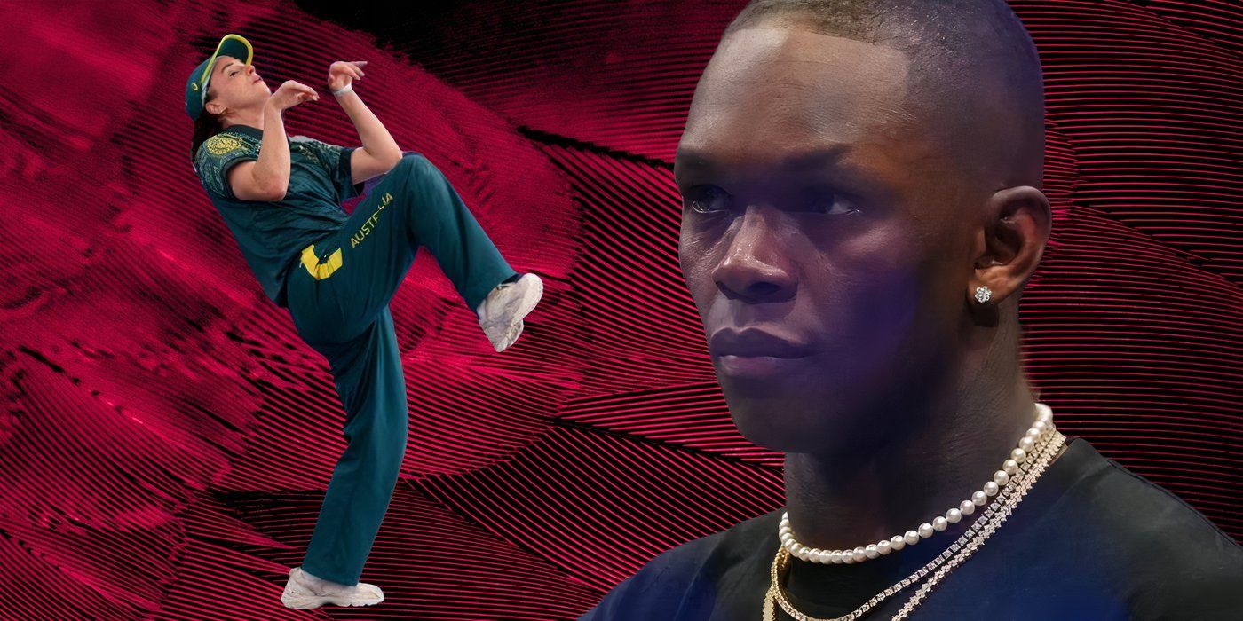 Israel Adesanya Reacts To Australian Breakdancer Raygun