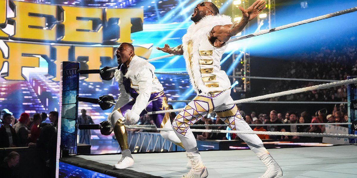 The Street Profits SmackDown entrance pose