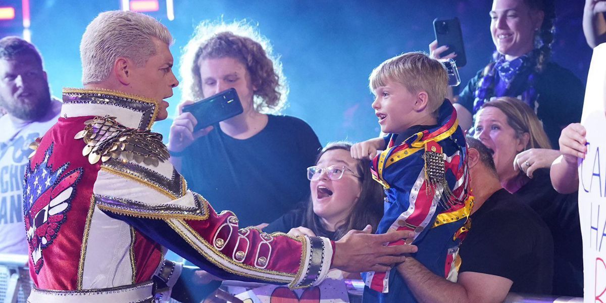 Cody Rhodes_Meeting A Young Fan In The Crowd