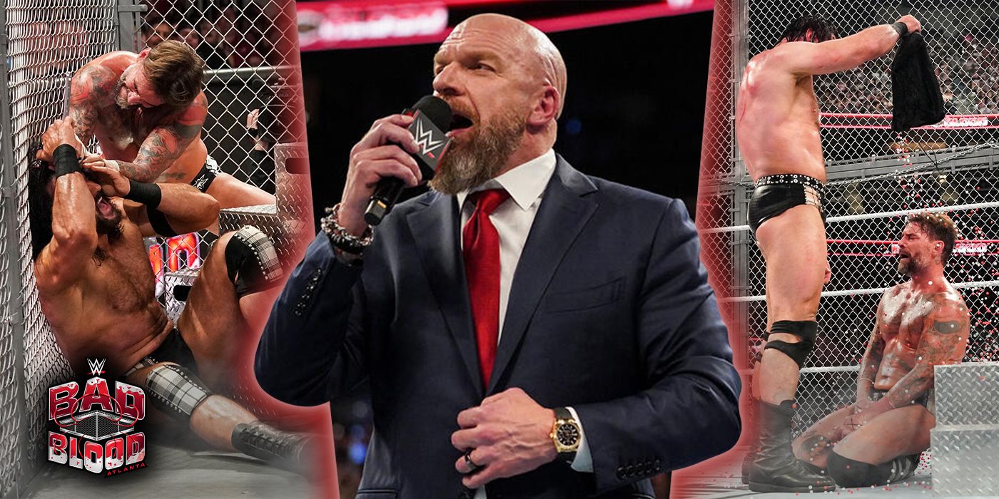 How Triple H Saved The Hell In A Cell Gimmick With CM Punk Vs. Drew ...