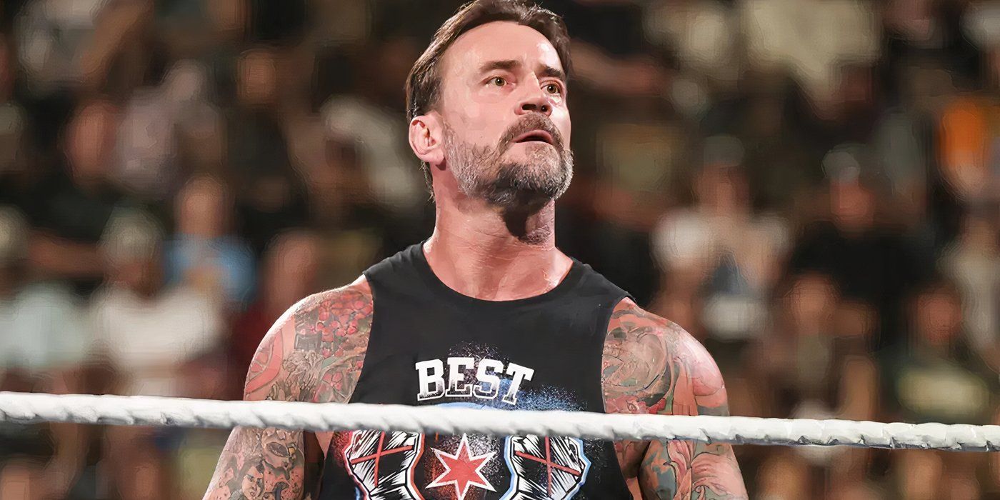 CM Punk in a WWE ring