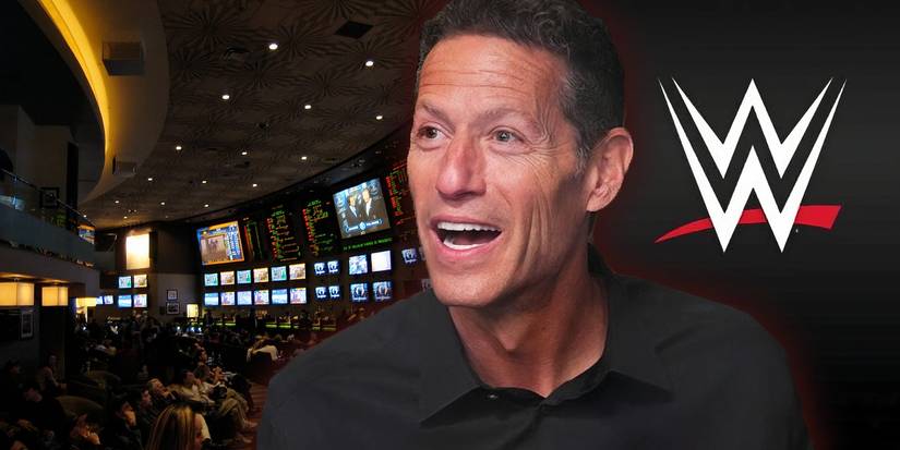 Mark Shapiro and the WWE logo