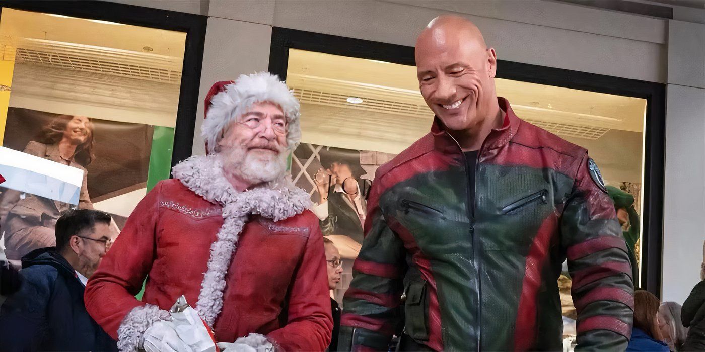 the rock on the set of red one with jk simmons