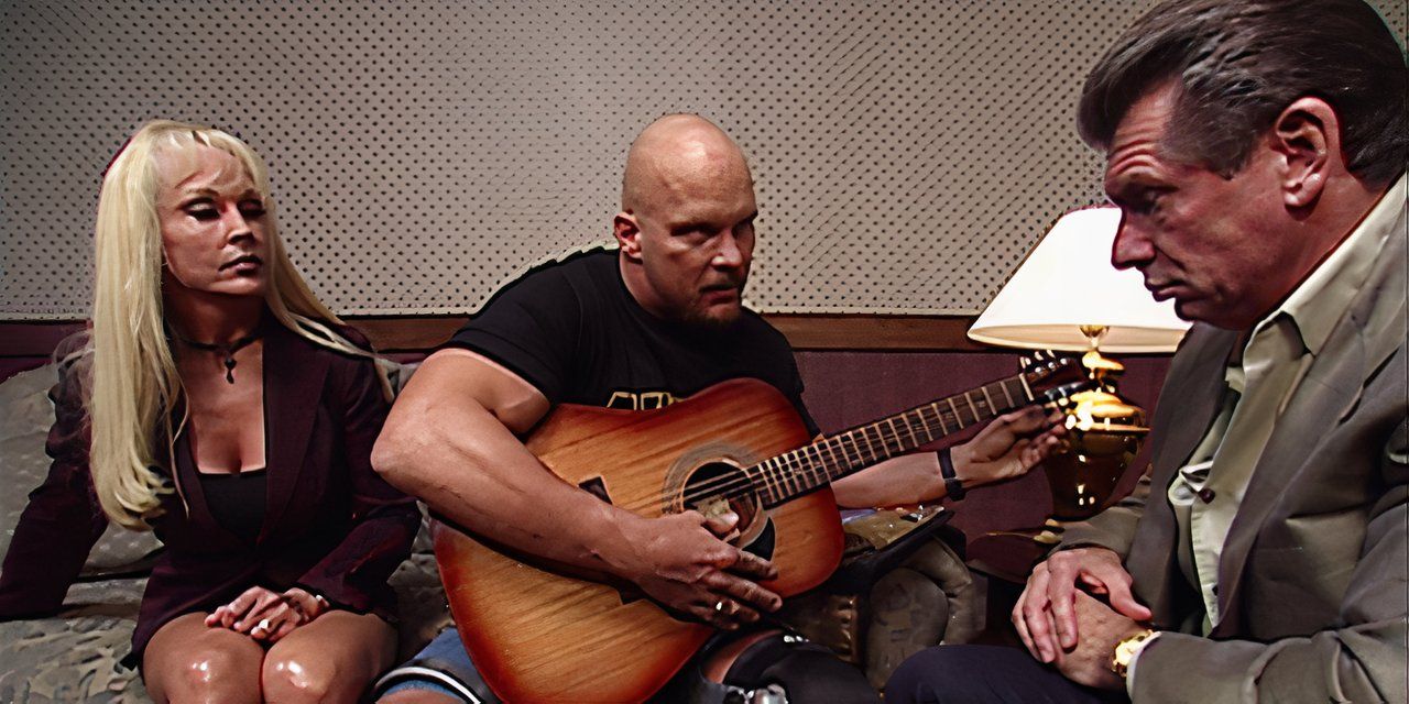 Steve Austin singing to Vince McMahon 