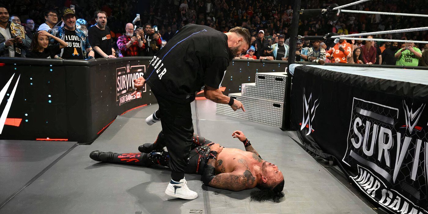 Finn Balor attacks Damian Priest (WWE Survivor Series 2024)