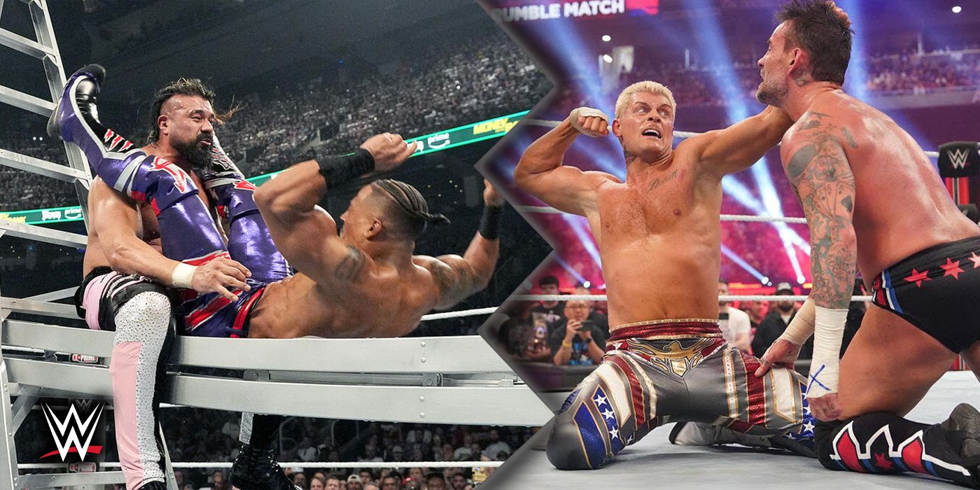 Andrade puts Carmelo Hayes through a ladder in WWE, Cody Rhodes punches CM Punk