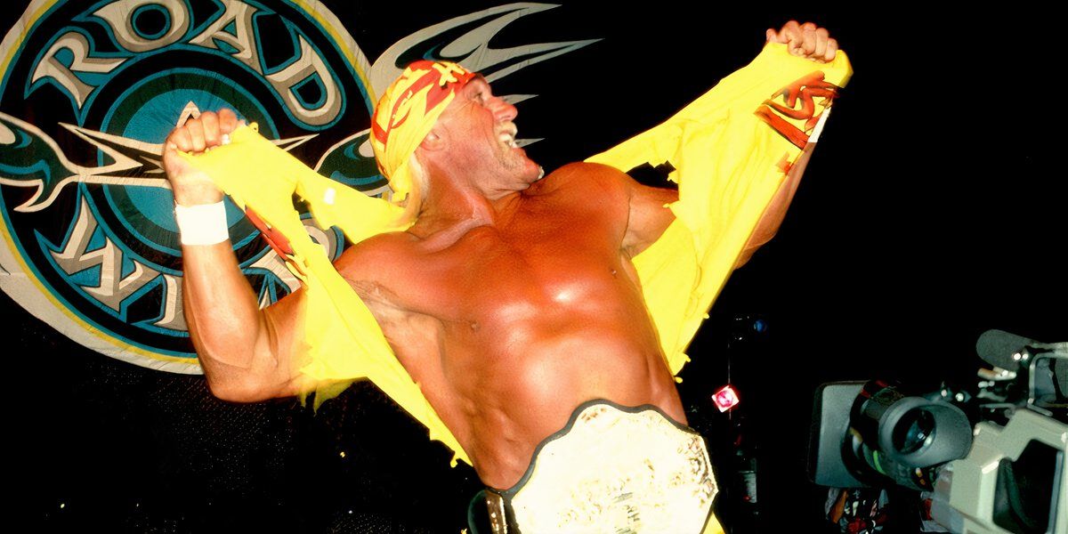 Hulk Hogan WCW World Heavyweight Champion 6th Reign Road Wild 1999 Cropped